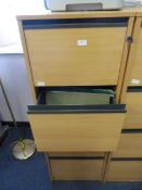 *Beech Four Drawer Filing Cabinet