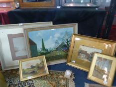 Assorted Framed Watercolor Prints