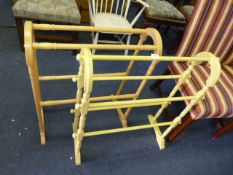 Two Beech Towel Rails