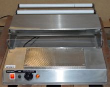 1 x Desktop Stretch Wrap Tray Overwrapper Machine - Stainless Steel Constructons With Hotplate