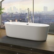 1 x Arc Freestanding Bath - Ref: DY129/RTB07 - CL190 - Unused Stock - Location: Bolton BL1Ba