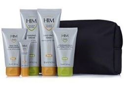 10 x HIM Intelligent Grooming Solutions 6 Piece Face & Shave Essentials Packs with Toiletry Bags -