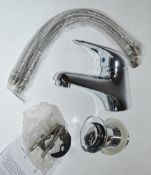 1 x Eco Mono Basin Tap With Click Clack Waste – Used Commercial Samples – Boxed in Good