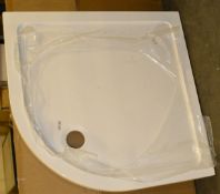 1 x Orchard Quadrant 1000 X 1000 Quad Slimline Shower Tray - Ref: DY130/TR43 - CL190 - Unused Stock