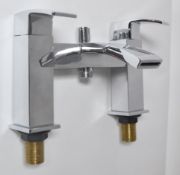 1 x Vogue Bathrooms Series 4 Bath Shower Mixer - Modern Bath Mixer Tap in Bright Chrome With