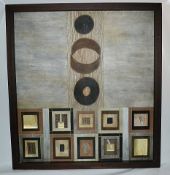 1 x Large Framed Textured Wall Art - Dimensions: H135 x W124 x D7cm - Taken From Boutique Hotel /