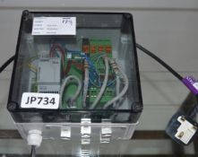 1 x Phoenix Contact ILC 150 ETH Ethernet Switch and Step Power PSU - CL285 - Ref JP734 - Location: