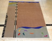 1 x Nepalese Malik 100% Wool Hand Knotted Carpet - Dimensions: 140x215cm - NO VAT ON THE HAMMER -