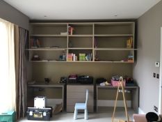 1 x Beautiful LAGO Italian Made To Measure Room Furniture Set / Wall Storage - Includes 2 x Desks,