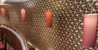 4 x Pendant Light Shades - H80 x W30 cms - CL297 - Ref SN150 - Location: Altrincham WA14