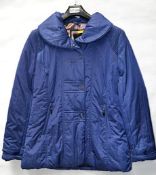 1 x Steilmann KSTN By Kirsten Womens Coat - Padded Coat In Bright Blue - UK Size 12 - New Sample Sto
