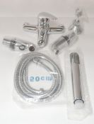 1 x Mounted Bath Filler / Shower Mixer Tap With Shower Hose And Handset – Used Commercial