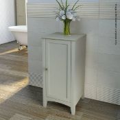 1 x Camberley Bathroom Storage Unit In Satin Sage Green (MFSTU03) - New / Unused Stock