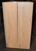 1 x 2-Door Vanity Unit With A Drift Oak Finish - New / Unused Unboxed Stock - CL269 - Ref MT729