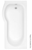 1 x EVESHAM ECO Left Hand Acrylic P-Shaped Bath - New / Unused Stock - Dimensions: - CL269 - Ref