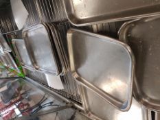 1 x Approx 40 x Metal Trays For Meats - More Information To Follow - Ref: SIN031 JEM - CL278 -