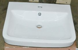 1 x Semi Recessed Basin - Ex-Display Item - Ref MT887 - CL269 - Location: Bolton BL1 *Main g
