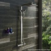 1 x TETRA Square Head Thermostatic Shower Riser Kit - CILISS7 - Ref: MT741 - CL190 - Unused Boxed