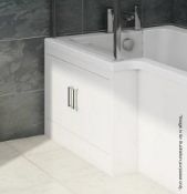1 x Boston Eco Storage Panel In Gloss White - Dimensions W85 x H51 x D20cm - Unboxed Ex-display Ite