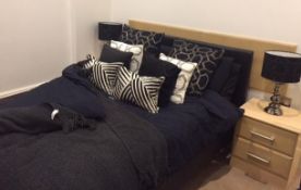 1 x Faux Leather Upholstered Double Bed - Ref: MT935 - Very Good Condition - CL268 *NO VAT On Hammer