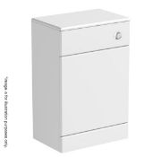 1 x Sienna 330 Back To Wall Unit In White - New / Unused Stock With Original Box