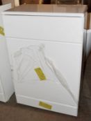 1 x WC Unit With A White Lacquer Finish - Dimensions: 51 x 30 x H78cm - Pan Is NOT Included - New /