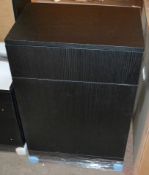 1 x Back To Wall Unit In Black - New / Unused Stock - Dimensions: H77 x W50 x D33.3cm - CL269 -