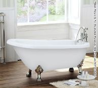 1 x Winchester Large Luxury Freestanding Roll Top Slipper Bath - Ex-Display - MT815 - Size: 170 x 73
