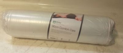1 x Birlea 90cm Comfort Care Firm Rolled Up Reflex Foam Mattress - Brand New Stock - CL286 -