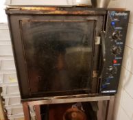 1 x Blue Seal Turbo Fan 32 Electric Oven With Stand - H62 (149 cm with stand x W80 x D70 cms - CL297