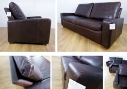 1 x Halo CROSBY Suite In Maracana Leather - Includes 3 x Sofas, 1 x Armchair - Location: Leeds LS16