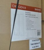 1 x Tavistock Oxygen-8 Straight Sliding Door Shower Enclosure - Original RRP £779.79