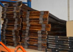 18 x Food Tray Stands Consisting of 14 x Wooden Stands and 4 x Chrome Stands - CL297 - Ref JP000 - L