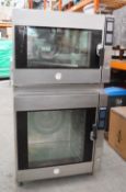 1 x Hobart 16 Grid Double Combination Oven - Includes 6 Grid and 10 Grid Ovens - Eco Design & Self