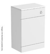 1 x Sienna 330 Back To Wall Unit In White - New / Unused Stock With Original Box
