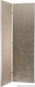 1 x BARBARA BARRY FOR HENREDON Silver 2-Leaf Hindged Boudoir Dressing Screen - Ref: 2720071 NP1/18 -