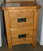 1 x ROME 2 Over 3 Oak Chest - New / Unused Stock - Dimensions: W40 x D35 x H55cm - CL269 - Ref MT768