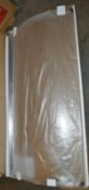 1 x Curved Shower Screen (BSP1001) - Dimensions: 745 x 1480 x 6mm - Read Full Description - Unused S