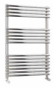 1 x Quinn Topaz Bathroom Ladder Towel Rail - Modern Tube Design With Chrome Finish - Size Height 900
