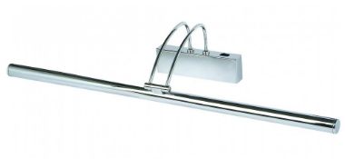 1 x Chrome Picture Light With Adjustable Head and Rocker Switch - Ex Display Stock - CL298 - Ref - L