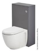 10 x Alpine Duo 600 BTW WC Cabinets In Gloss Grey - Brand New Boxed Stock - Dimensions: W60 x D22 x