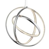 1 x Gyro Chrome Ring LED Pendant Light Fitting - Adjustable Design - Ex Display Stock - CL298 - Ref