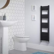 1 x Accuro Korle Champagne Anthracite Designer Towel Warmer - Unused Boxed Stock - Size: W50 x H102.