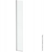 1 x 8mm Wetroom Glass Return Panel 300 and Corner Post Profile - New / Unused Stock - Dimensions: 30