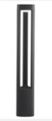 1 x Aluminium IP44 Dark Grey Led Outdoor Post Light With A Polycarbonate Lens - Ex Display Stock - D