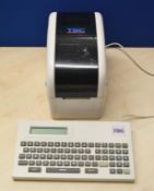 1 x TSC Thermal Desktop Label / Sticker Printer (Model: TTP-225) - Includes Keyboard - Recently