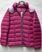 1 x Steilmann Feel C.o.v.e.r By Kirsten Womens Coat - Padded Down Filled Coat In Hot Pink