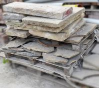 1 x Pallet Of Assorted Pieces Of Stone And Slate - Ref: IT561 - CL403 - Location: Cheshire WA16