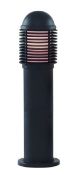 1 x Aluminium Ip44 Black Bollard Light With A Polycarbonate Diffuser - Ex Display Stock - Dimensions