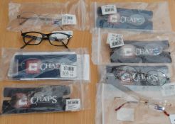 8 x Pairs of Designer Glasses - FCUK and Ralph Lauren Chaps - New and Unused - CL010 - Ref JP365 -